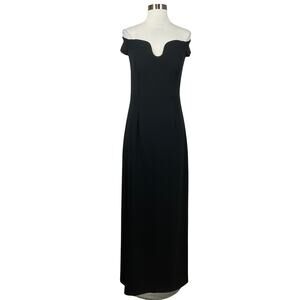 Vince Camuto | Dresses | Vince Camuto Womens Formal Dress Size 2 Black Off  The Shoulder Long Gown | Poshmark